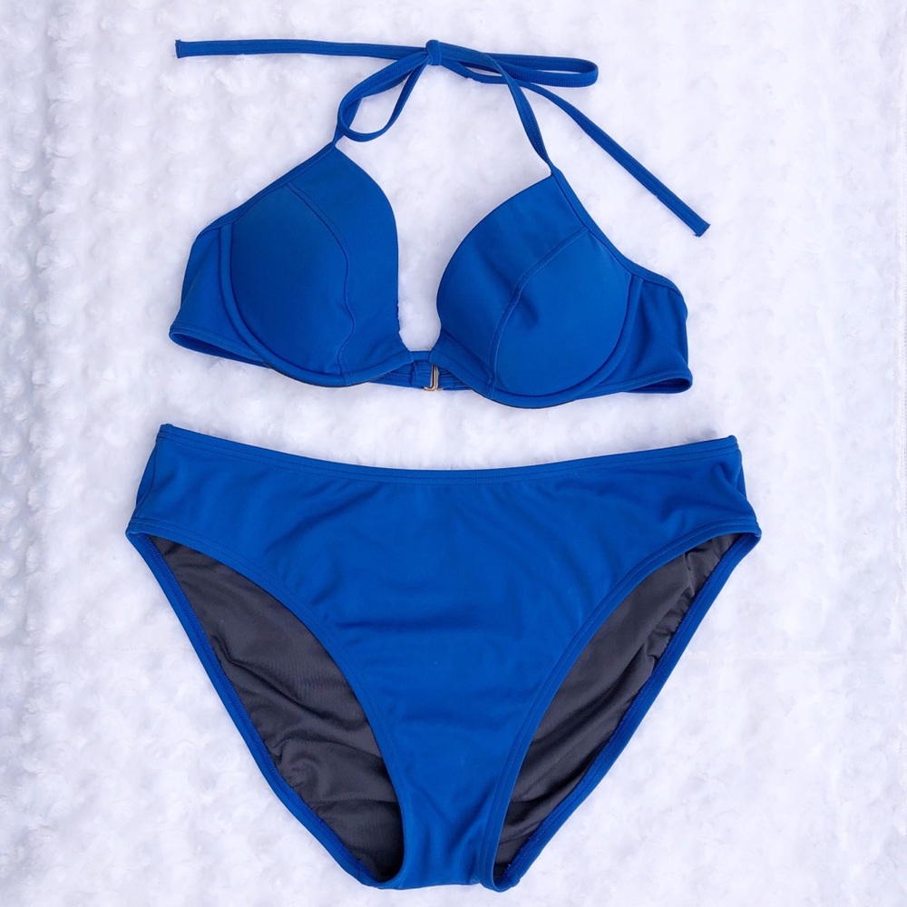 Victoria’s Secret | blue halter bikini set